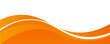 © syafira - Vector orange line background curve element with white space for text and message design, overlapping layers, vector