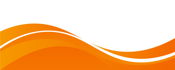 vector orange line background curve element with white space for text and message design, overlappin