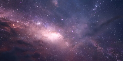 Wall Mural - Majestic night sky galaxy stars cosmic nebula space background