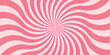 © Sekda - Candy color sunburst background. Abstract pink cream sunbeams design wallpaper. Colorful spinning lines for template, banner, poster, flyer. Sweet rotating cartoon swirl or whirlpool. Vector backdrop