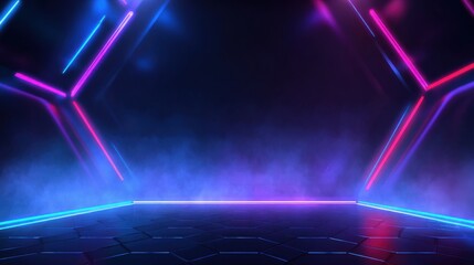 Wall Mural - stunning photo of futuristic esport background for gaming live streaming. esport game tournament com