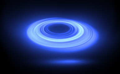 Wall Mural - glow swirl light effect. circular lens flare. abstract rotational lines. power energy element. lumin