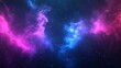 © Zada - Colorful cosmic nebula in deep space with vibrant purple, pink, and blue clouds background