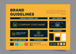 © Ma Graphive - Brand Guidelines Poster Layout Set, Simple style and modern Brand Guidelines, Brand identity Template.
