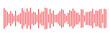© NOVA STOCK - Red Music wave line sound icon audio frequency signal podcast radio sound wave . Red sound wave Effect. Red sound and audio waves. Volume wave ,Waves of the equalizer. Podcast soundwave line of voice.