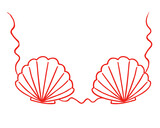 Seashell Bra mermaid Bra Last toast in the coast PNG file bachelorette t-shirt, mermaid t-shirt illustration