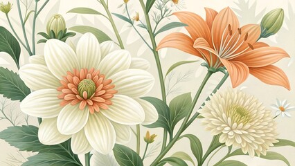  illustration featuring a close up look at beautiful