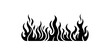 © Riki - Seamless Horizontal Flame Border.