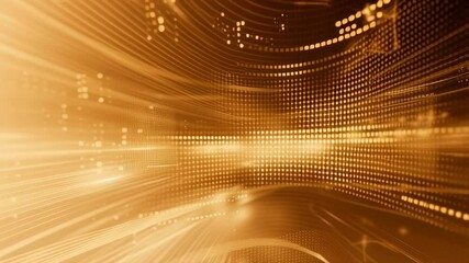 Wall Mural - a blurry image of a cityscape with a golden hue. the image is abstract and has a dreamy, surreal qua
