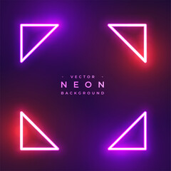 Wall Mural - abstract led neon light background in modern design