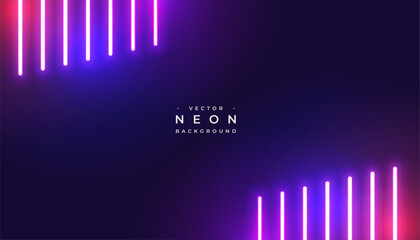 Wall Mural - trendy and glowing neon tube wallpaper with vibrant effect