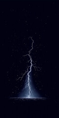 Wall Mural - lightning in the water. generative ai