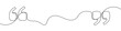 © chekman - Black quotation marks in one line art style. Quotation marks drawing with editable stroke on white background. Vector illustration.