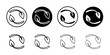 © Hindu - leaf icons thin flat simple illustration symbol