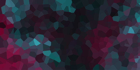 Wall Mural - dark multicolor broken stained glass background with dark lines. voronoi diagram background. seamles