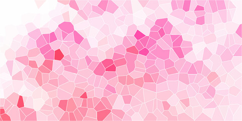 Wall Mural - abstract origami crystal texture with soft gradient and wrinkled grid pattern vector design. pink po