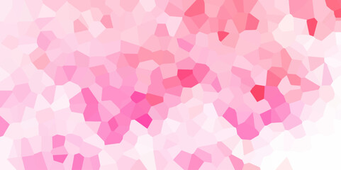 Wall Mural - abstract origami crystal texture with soft gradient and wrinkled grid pattern vector design. pink po