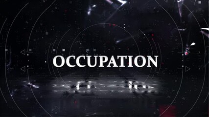 Occupation words in the context of war