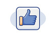 © VECTOR GALLERY HUB - simple thumbs up icon for post reaction