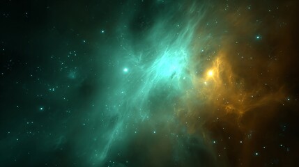 Poster - Galactic starfield, deep space background, ideal for technology, science, or creative projects, with space for text