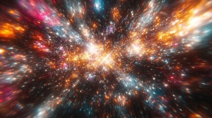 Wall Mural - cosmic explosion of light