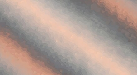 Wall Mural - abstract pattern of blurred wavy diagonal gray and peach stripes