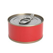 © Rommi - Red Canned Food, Opened Easy-Open Lid, Top View