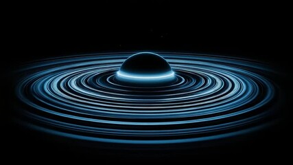 Wall Mural - Ringed celestial body in deep space