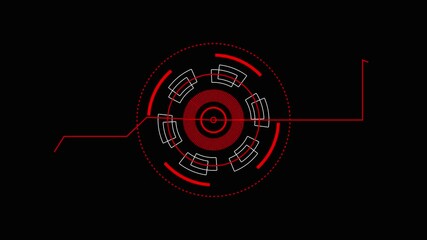 hud animation and 4k video. 