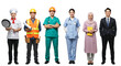 © Syahpuddin - A group of various job professions in the world