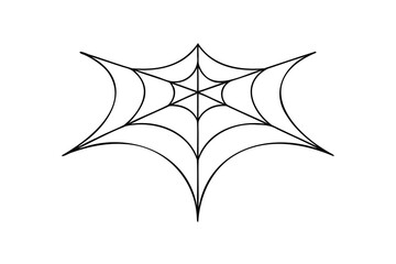 Black spiderweb outline arachnid insect