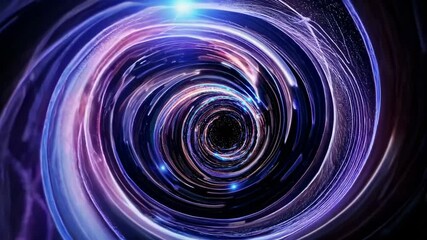Wall Mural - a mesmerizing, abstract video concept of a swirling vortex with a cosmic feel, captured from a cente