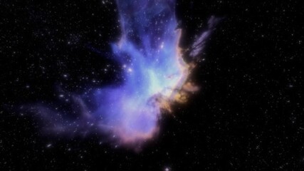Wall Mural - Explore a vibrant cosmic nebula and its ethereal beauty in space