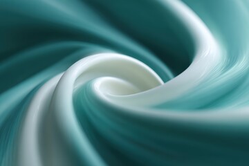 Wall Mural - subtle abstract swirl background in teal and ivory