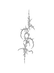 cyber sigilism tattoo design