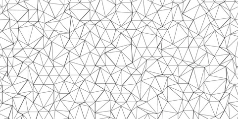 Abstract of simple gray line triangle pattern geometric background. Seamless geometric polygonal repeatable pattern swatch background, Trendy design vector background for web backdrop orpaper print.