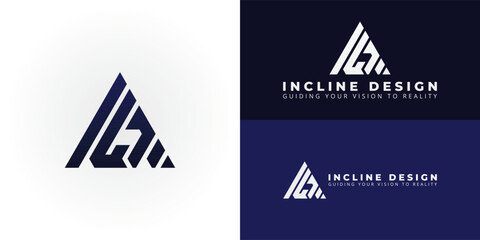 Wall Mural - dynamic id initial logo for consulting or business strategy. the modern, geometric design symbolizes