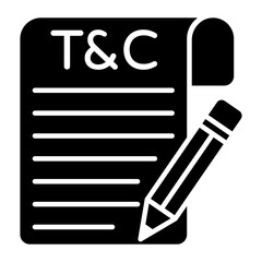 Wall Mural - an icon design of terms and conditions