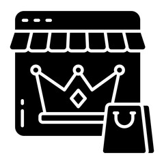 Wall Mural - A unique design icon of premium website
