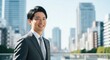 © Stingray_Japan - スーツを着用した日本人男性社員のプロフィール写真