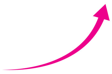 Wall Mural - red arrow. red curve arrow vector. red arrow icon. curve arrow icon. flat style.