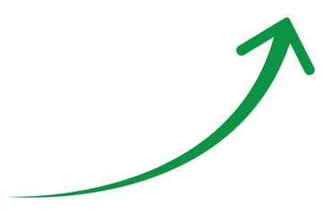 Wall Mural - wavy curved long arrow icon. long line arrow vector. flat style arrow symbol. arrow on a transparent