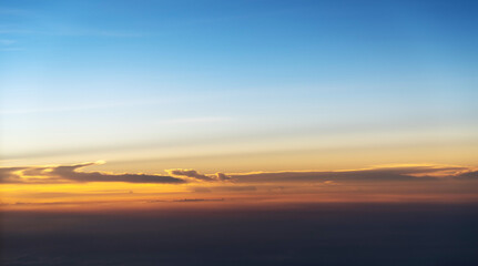 Wall Mural - aerial view of beautiful sunset