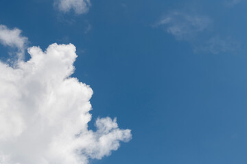Wall Mural - white clouds on clear sky