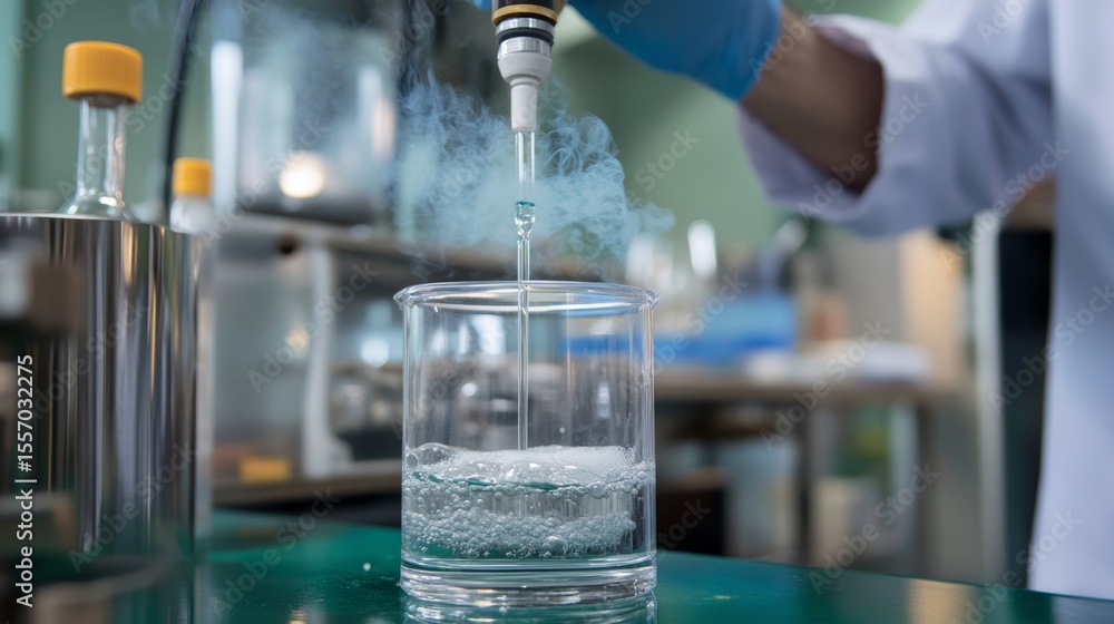 Fuel Experiments alternative fuel production lab with researchers testing hydrogen fuel ...
