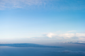 Wall Mural - airplane view of sky and cloud