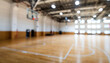 © xy - Indoor basketball court of the school