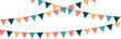 © Manon - Pennants - Garland - Flags - Triangles - Festive and colorful banner for the party - Soft and harmonious colors