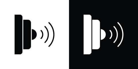 Infrared icon. Black Silhouette. Graphic illustration.