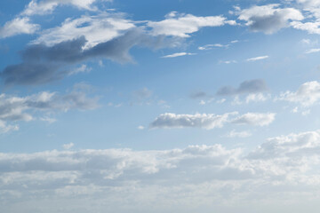 Wall Mural - blue sky with many clouds